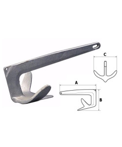 Ancora Bruce in Acciaio Zincato