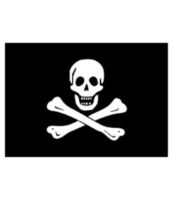 Bandiera in tessuto Pirata
