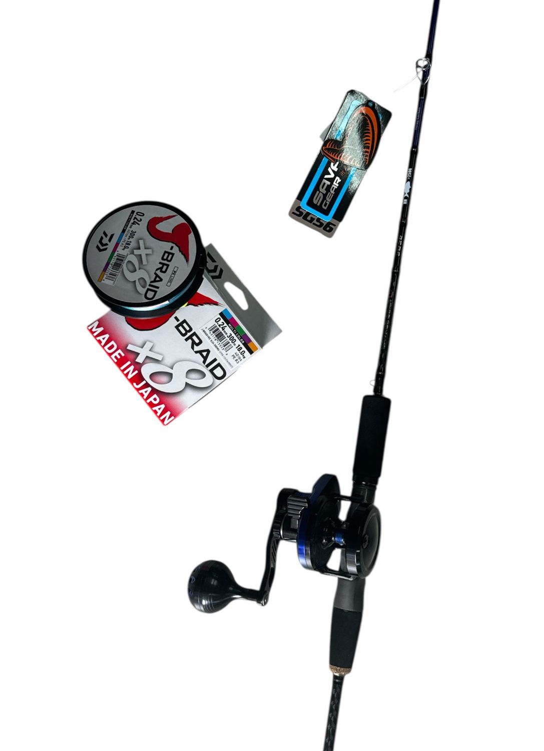 Combo Jigging 7: Savage Gear SGS6 SJ  + Savage Gear SGS10  + Daiwa J-Braid 300mt