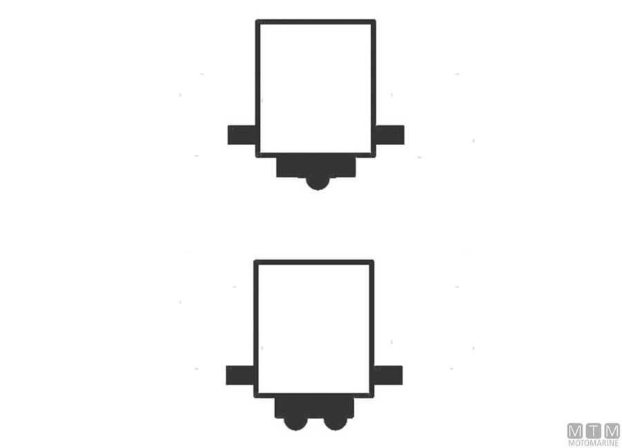 Lampadina Led Bipolare BA15D - 12v