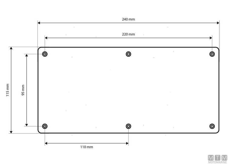 Pannello Elettrico Alu Bianco