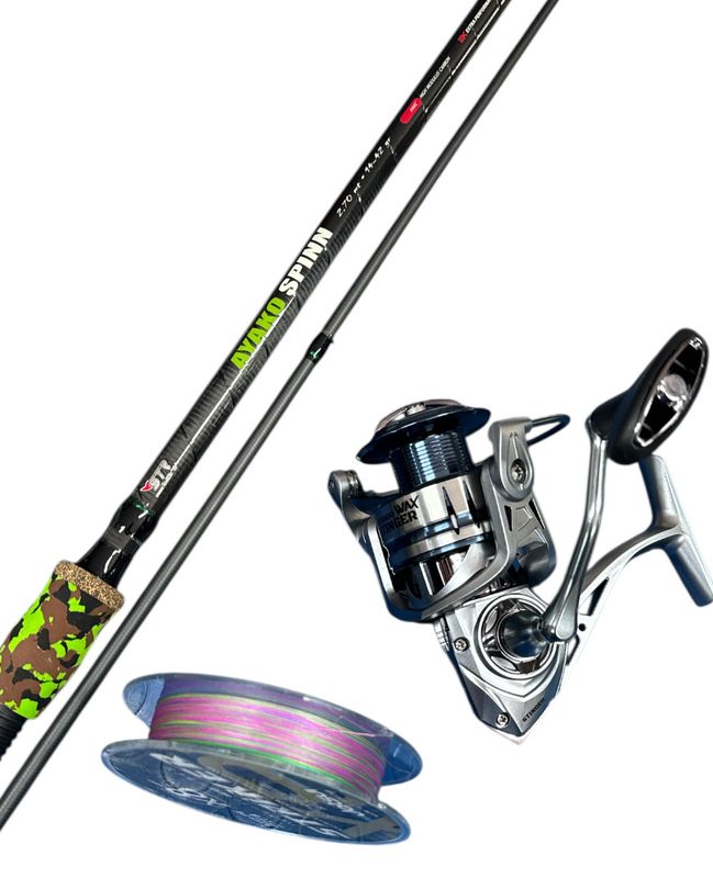 Combo Spinning 4: Ayako Spin 2.70mt + Wax Stinger 5000 + Jatsui Striker 300mt 0.18mm