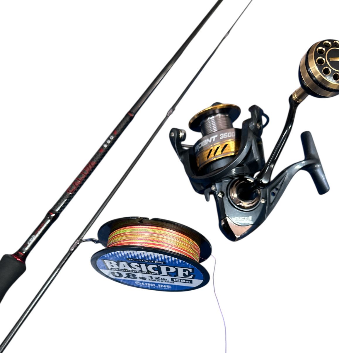 Combo Spinning 3: Herakles Calida Ego 2.20mt + Ardent 3500 + Sunline Basic PE #0.8 Combo Spinning 3: Herakles Calida Ego 2.20mt + Ardent 3500 + Sunline Basic PE #0.8