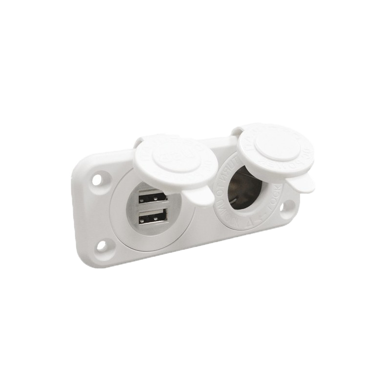 Pannello Presa doppia USB 12-24v Pannello Presa doppia USB 12-24v