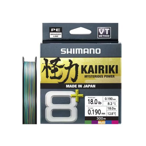 Shimano Kairiki 8+ Multicolor - 300mt Shimano Kairiki 8+ Multicolor - 300mt