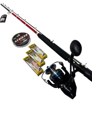 Combo Tataki 2: Falcon Peppers tataki 2.40mt + Tica Urus 5000 + Jatsui Striker X4 300mt 0.18mm + 3 Tataki Jatsui Combo Tataki 2: Falcon Peppers tataki 2.40mt + Tica Urus 5000 + Jatsui Striker X4 300mt 0.18mm + 3 Tataki Jatsui