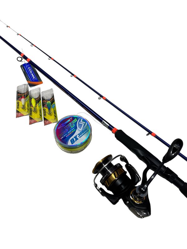 Combo Tataki 3: Colmic FullShot 2.50mt + Daiwa Legalis LT 5000 +  Sunset 300mt 0.16mm + 3 Misaki Oppai