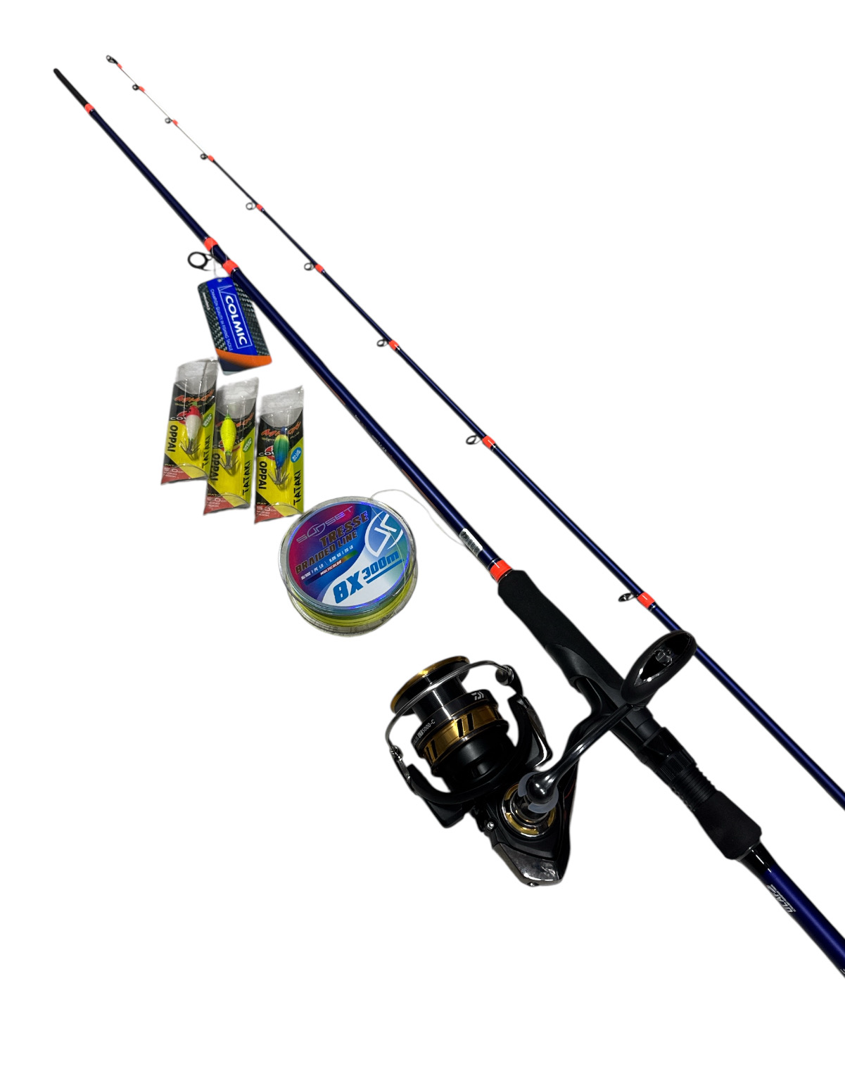 Combo Tataki 3: Colmic FullShot 2.50mt + Daiwa Legalis LT 5000 +  Sunset 300mt 0.16mm + 3 Misaki Oppai