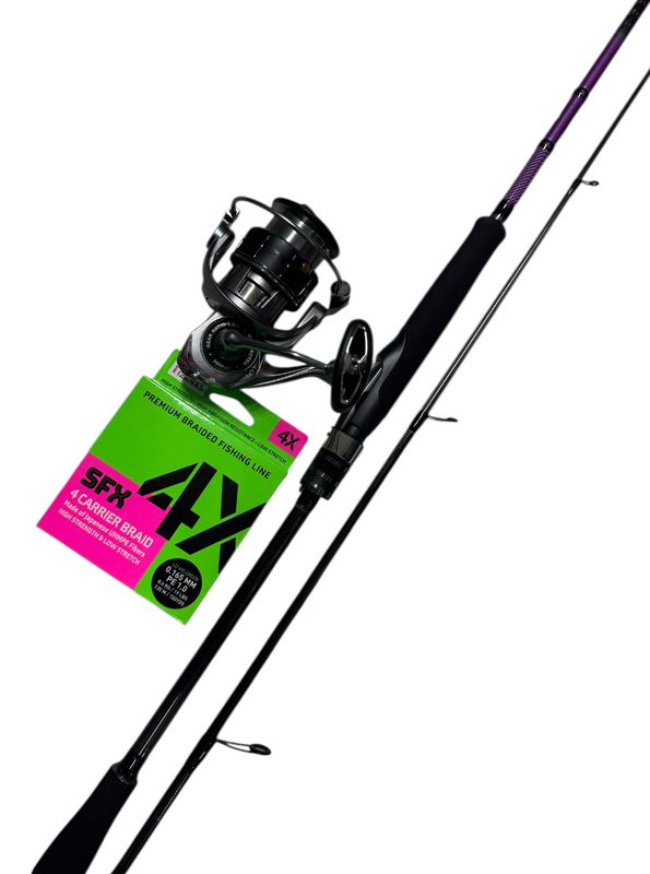 Combo Spinning 5: Jatsui Oasis Spin 2.10mt - 7-28gr + Wax Vector 4000 + Sufix SFX 0.165mm