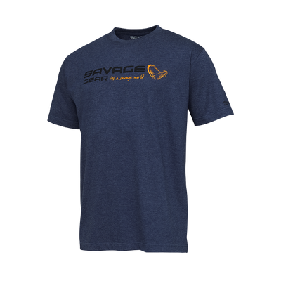 Savage Gear Signature Logo T-Shirt - Blue Savage Gear Signature Logo T-Shirt - Blue