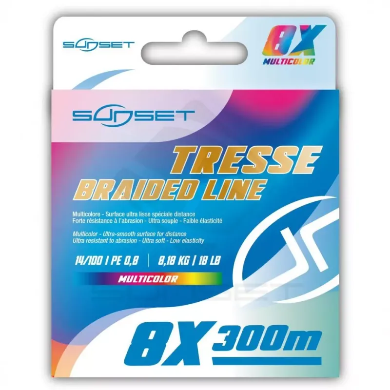 Sunset Tresse X8 - Multicolor -  300m