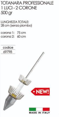Totanara Professionale 1 Luce - 2 Corone  - 500gr