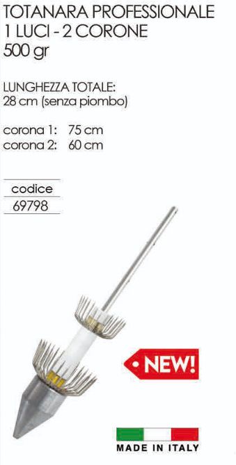 Totanara Professionale 1 Luce - 2 Corone  - 500gr