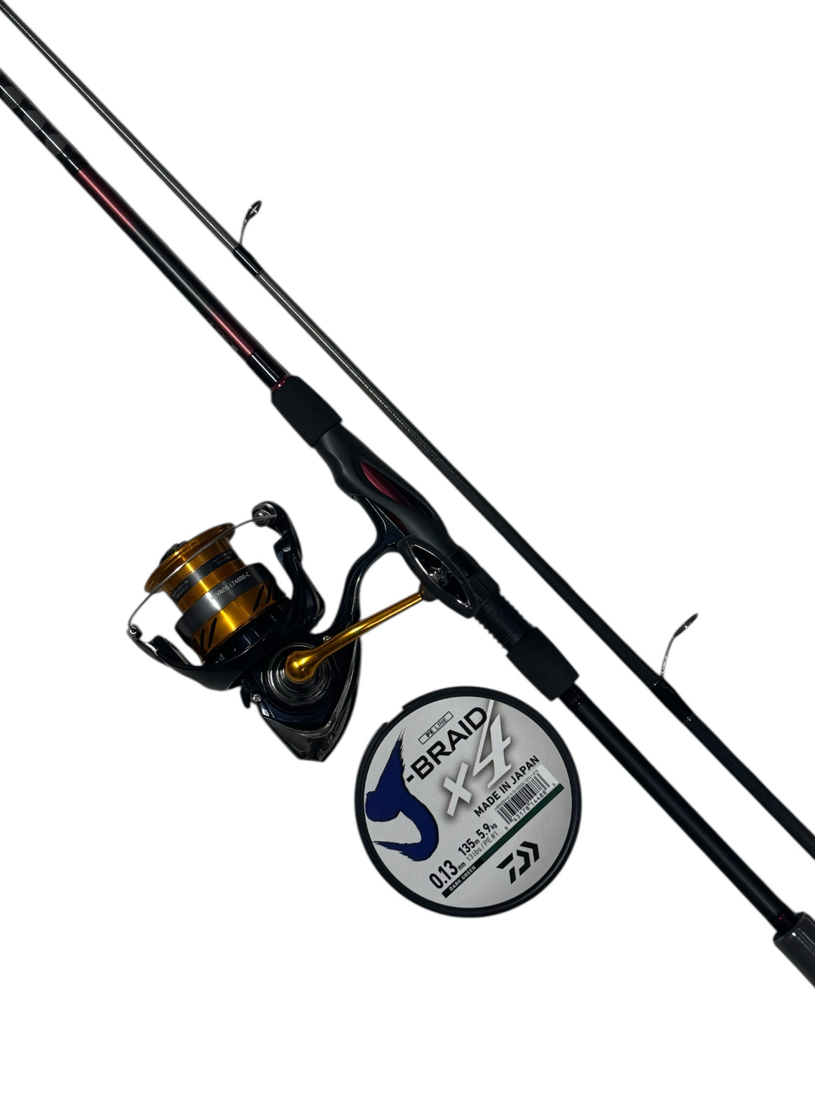Combo Spinning Daiwa Ninja 2.24m - 7-35g + Revros 4000 + J-Braid X4 0.13mm