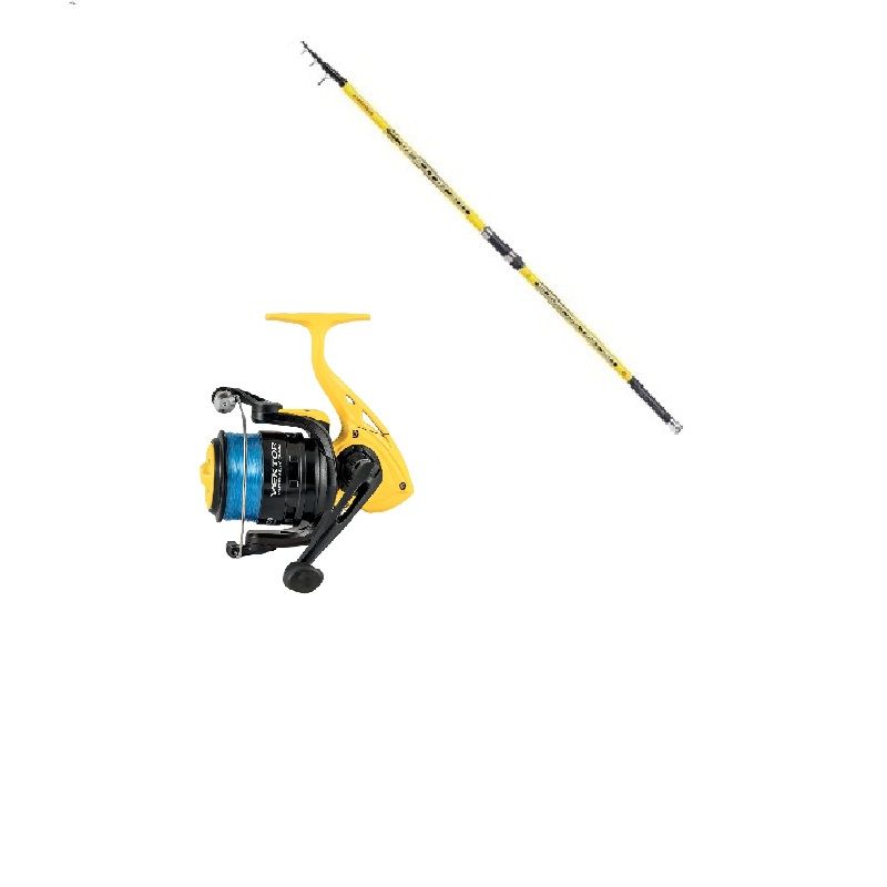 Combo Surfcasting 7: Trabucco Vektor 4.00mt 150gr + Trabucco Vektor Master 6000 - Imbobinato