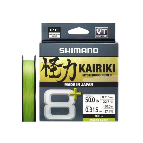 Shimano Kairiki 8+  Green - 300mt