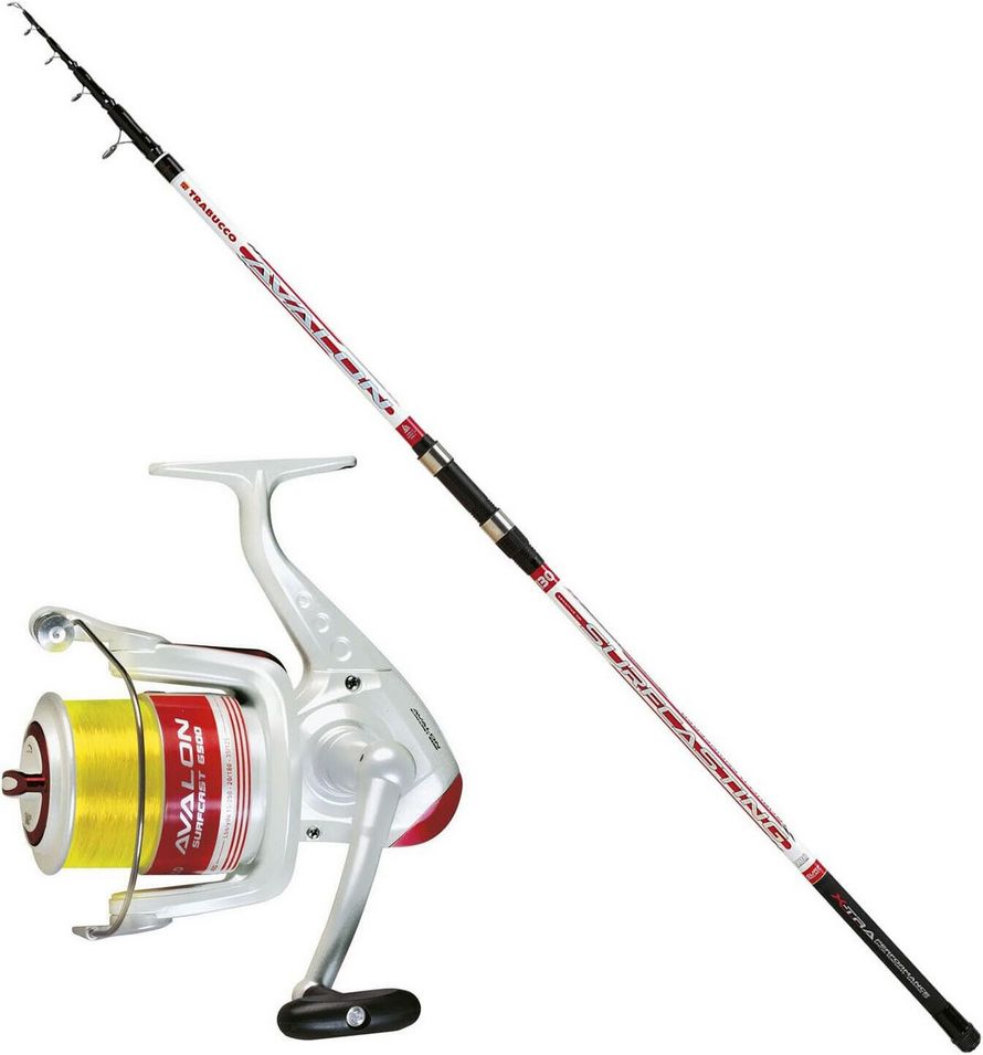 Combo Surfcasting 3: Trabucco Avalon 4.00mt - 130gr + Trabucco Avalon Surf 6500 - Imbobinato