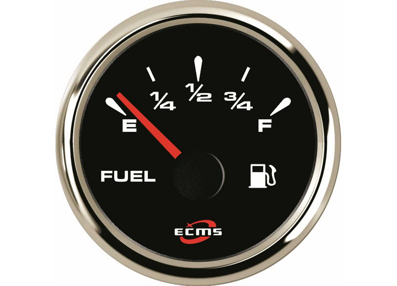 Indicatore Livello Carburante ECMS Black/Chrome