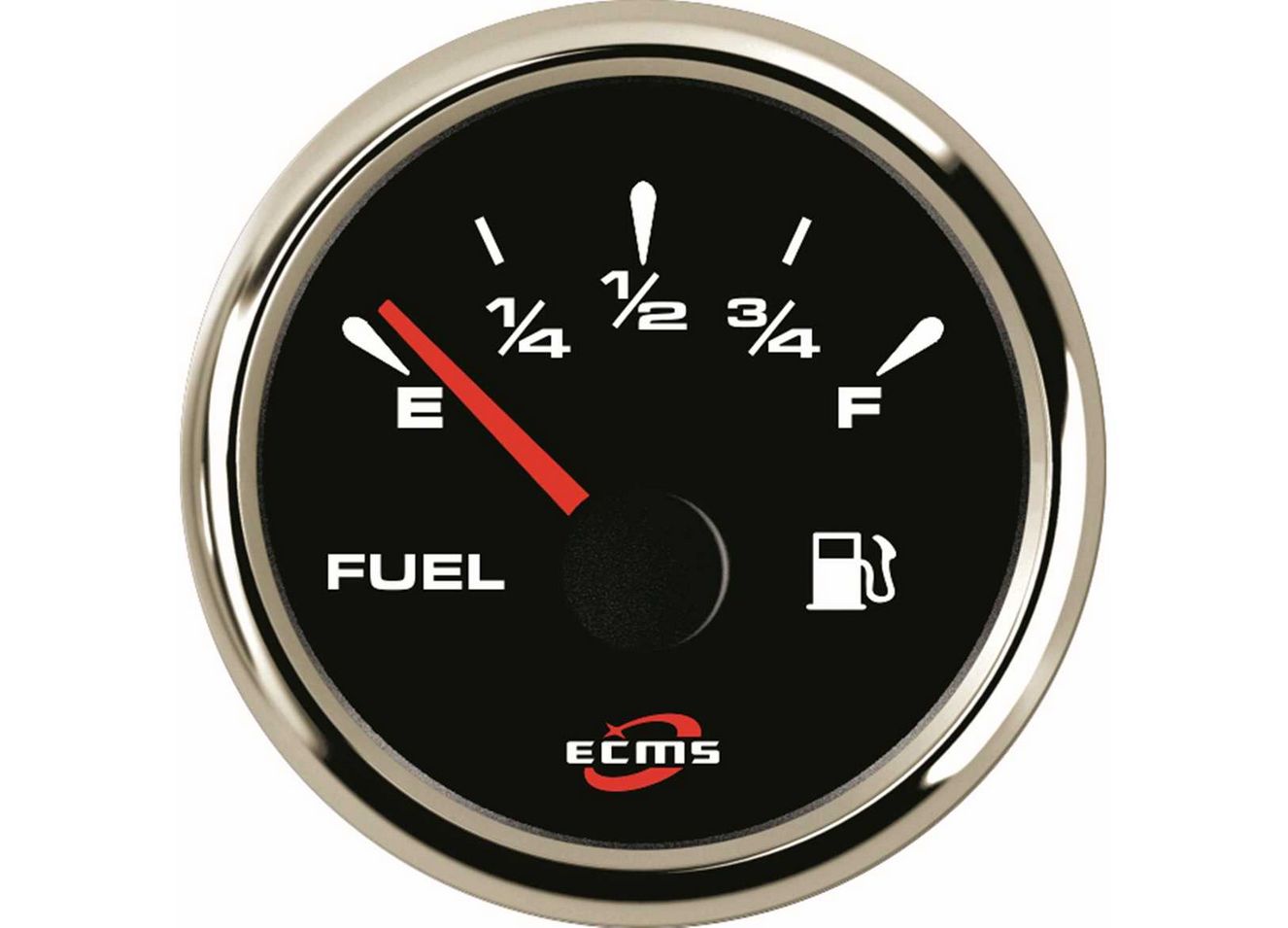 Indicatore Livello Carburante ECMS Black/Chrome