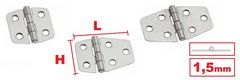 Cerniere Inox Sagomate Corte 1,5mm