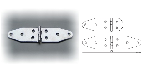 Cerniere Inox Sagomate Lunghe 1,5mm