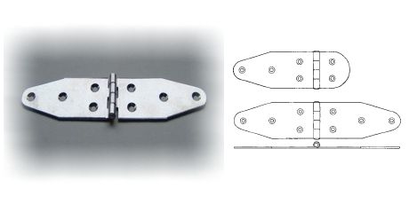 Cerniere Inox Sagomate Lunghe 1,5mm