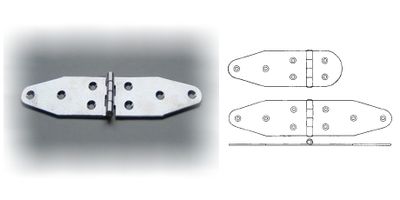 Cerniere Inox Sagomate Lunghe 1,5mm