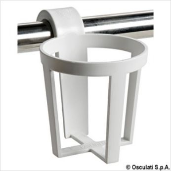 Portabicchieri universali in plastica da installare a scatto su pulpiti o battagliole Portabicchieri universali in plastica da installare a scatto su pulpiti o battagliole