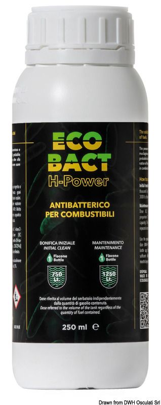 Battericida ECO-BACT H-Power per gasolio 250 ml Battericida ECO-BACT H-Power per gasolio 250 ml