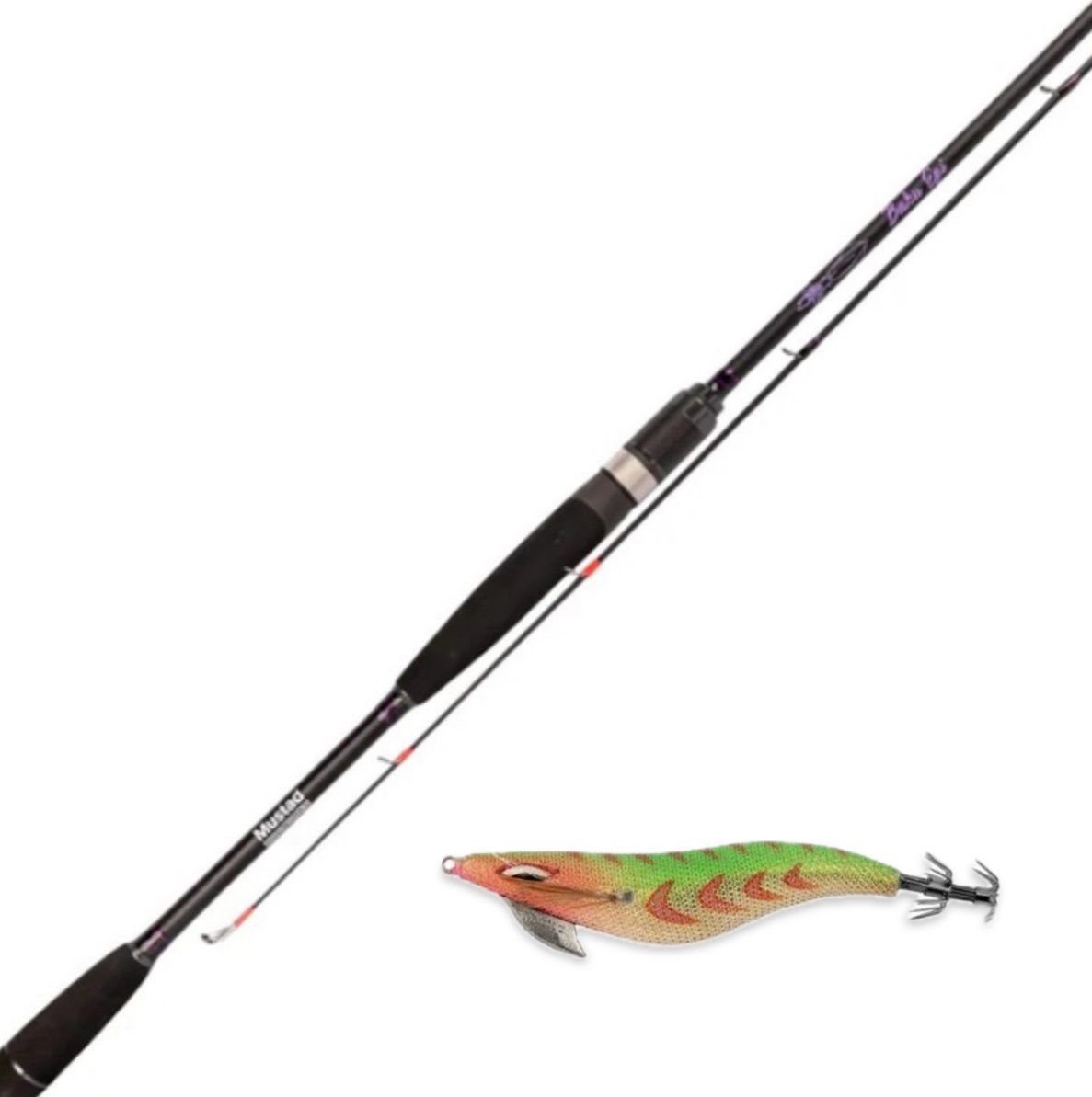 Canna Mustad BakuEgi 8' 245cm – Carbonio Torayca + Totanara Mustad Baku 3.0 IN OMAGGIO