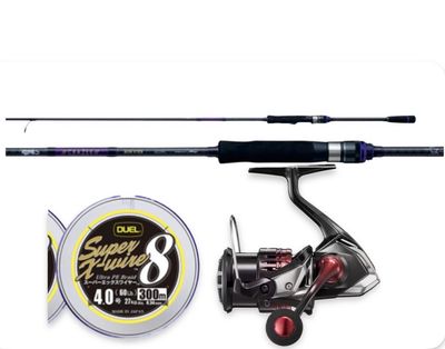 Combo Eging Premium: Crazee Aori Stick Limited #2.0-3.5 + Shimano Sephia BB 3000 + Duel Super X-Wire 8 Silver 150m Pe #0.6 Combo Eging Premium: Crazee Aori Stick Limited #2.0-3.5 + Shimano Sephia BB 3000 + Duel Super X-Wire 8 Silver 150m Pe #0.6