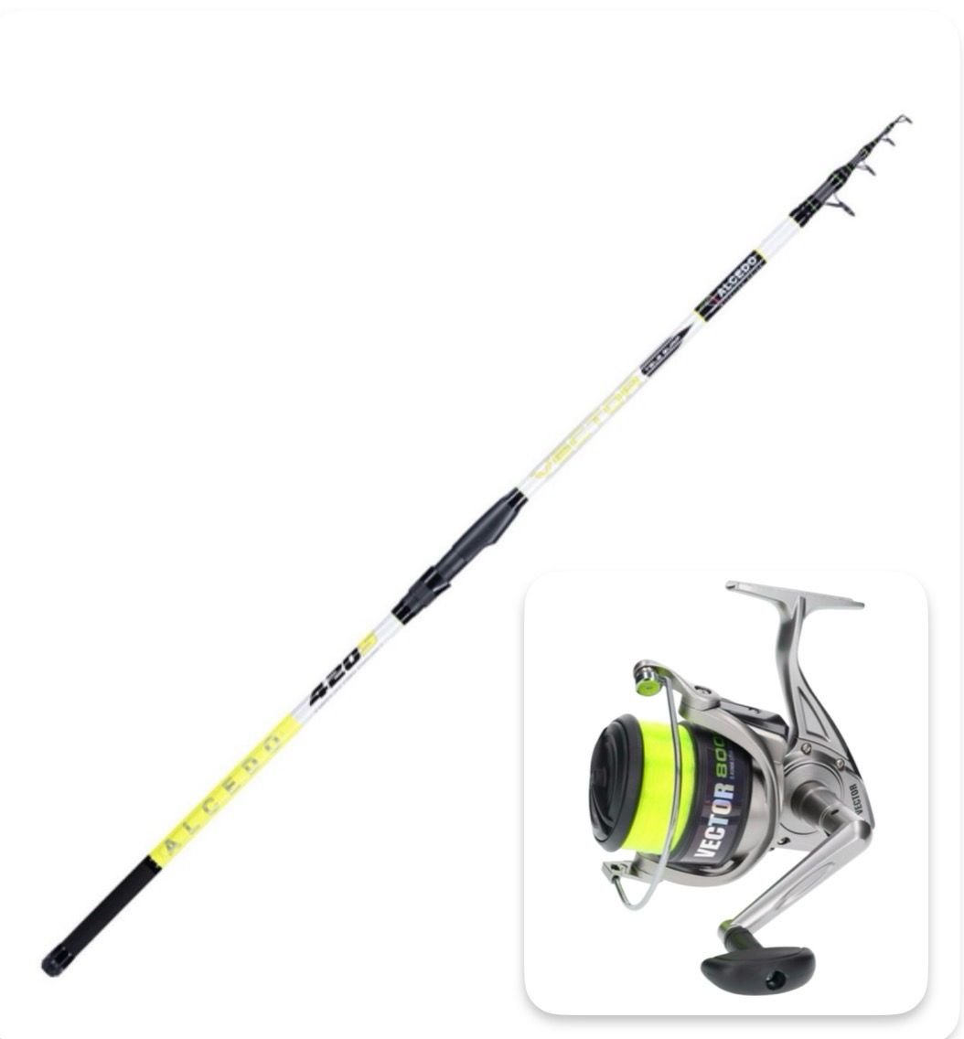 ?Super Prezzo - Combo Surfcasting: Alcedo Vector Telesurf 4.20m - 180g + Alcedo Vector 8000 Imbobinato ?Super Prezzo - Combo Surfcasting: Alcedo Vector Telesurf 4.20m - 180g + Alcedo Vector 8000 Imbobinato