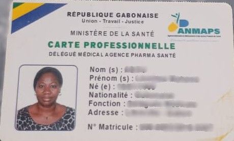 ABOU Léontine Mahawa  (carte Professionnelle de Santé)  ( en possession)