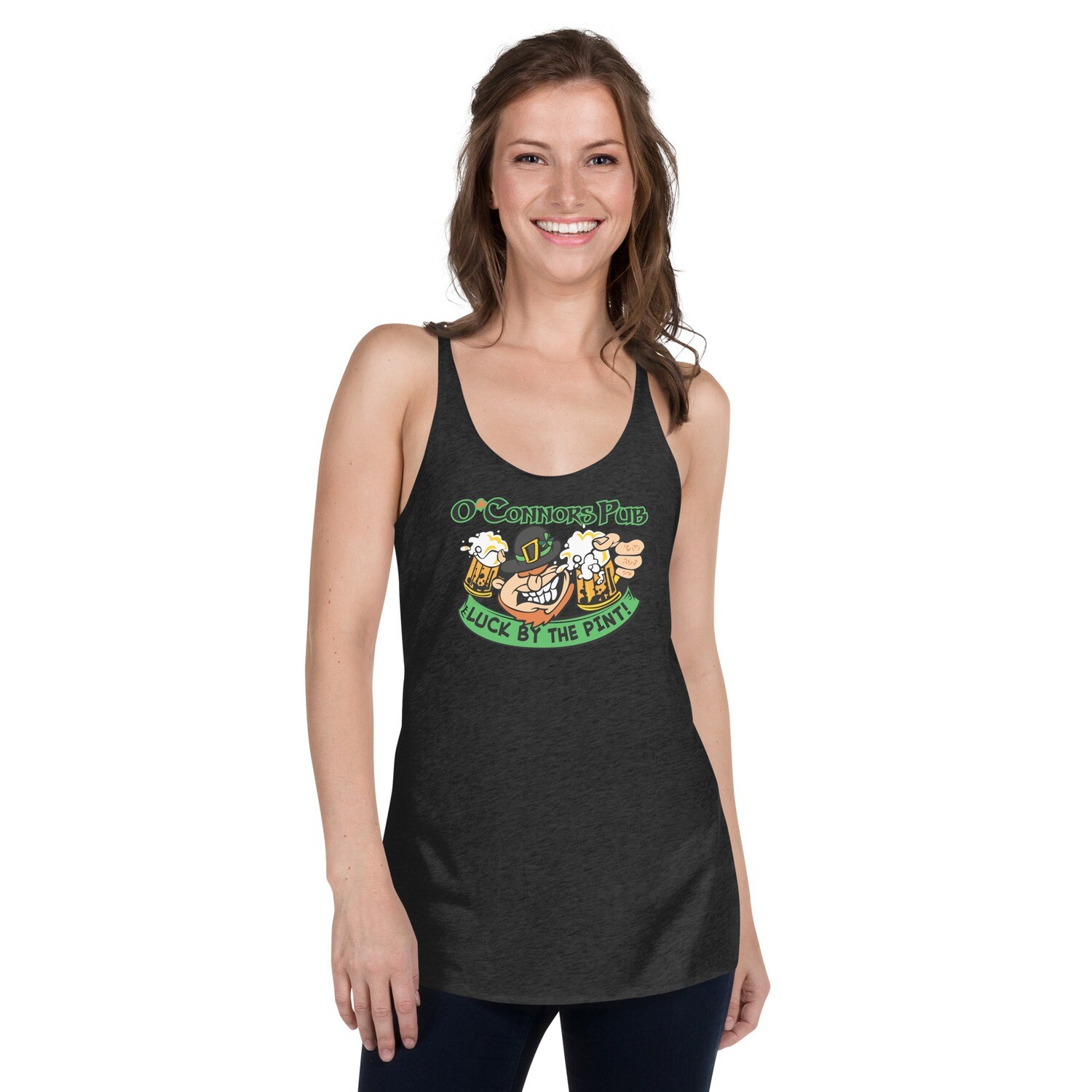 'Luck by the Pint' Women's Racerback Tank