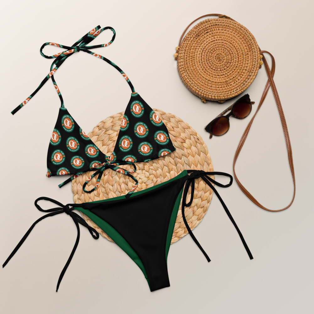 O'Connors Logo String Bikini in Black
