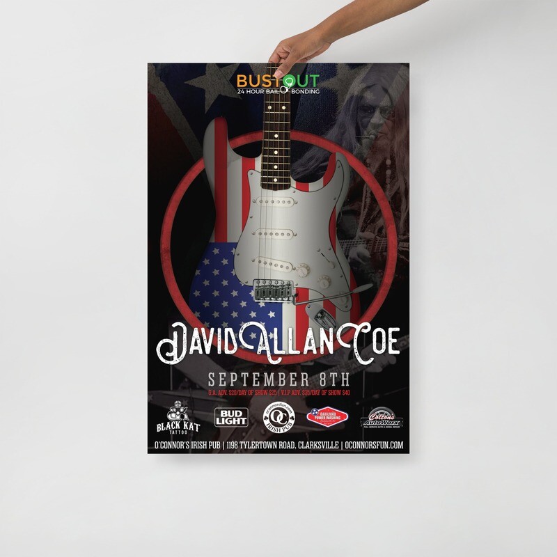 2018 David Allan Coe Concert Poster