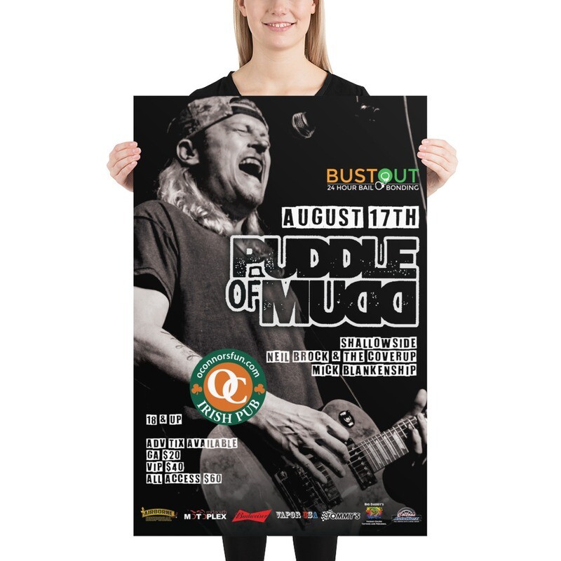 2018 Puddle of Mudd Poster 2018 Puddle of Mudd Poster