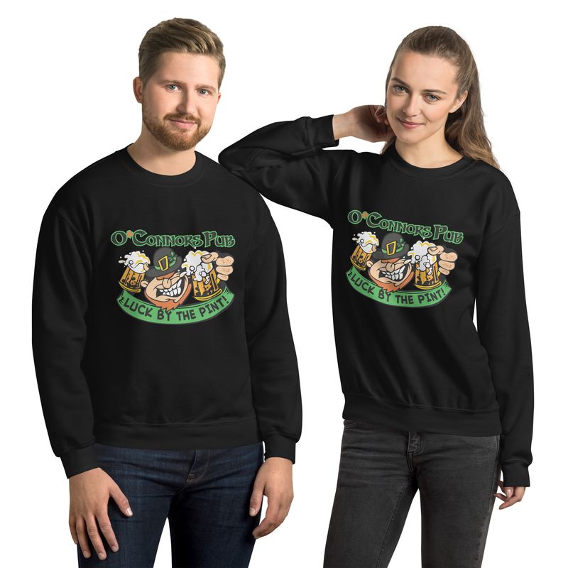 Leprechaun Logo Pub Crewneck Sweatshirt