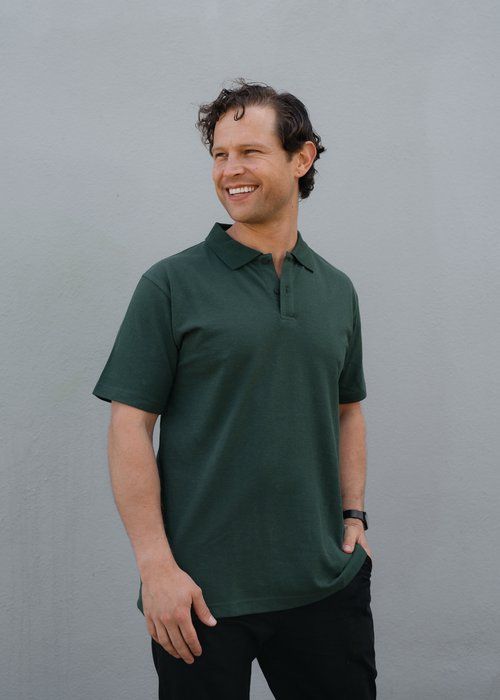 Polo Shirt / Men&#39;s / Forest Green