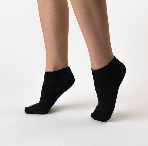 Hemp Ankle Sports Socks / Black