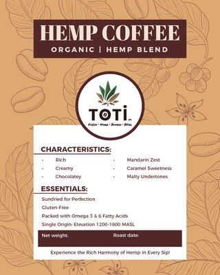 Hemp Coffee Whole Bean!