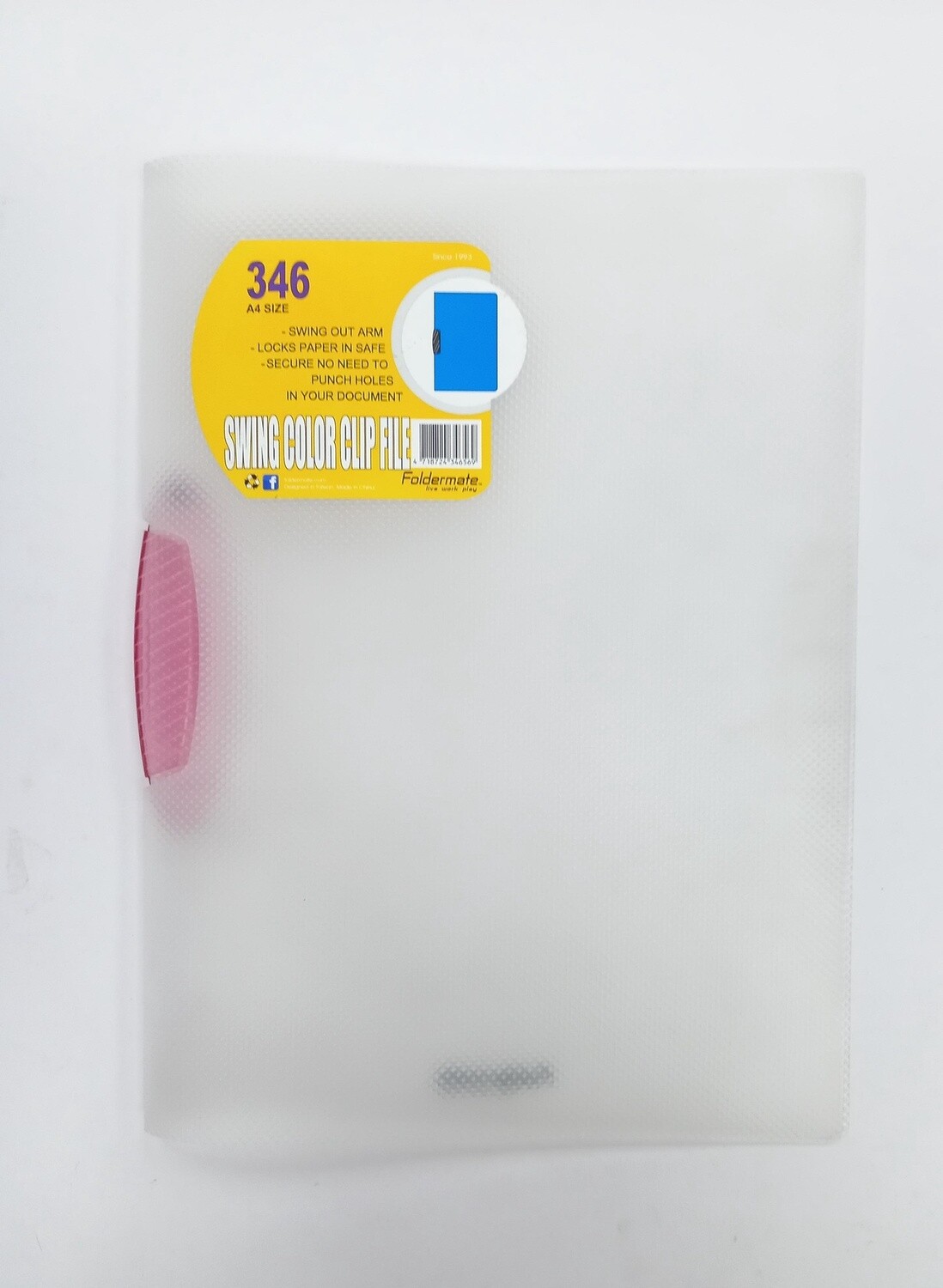 Clear Swing Clip File (Pink Clip)