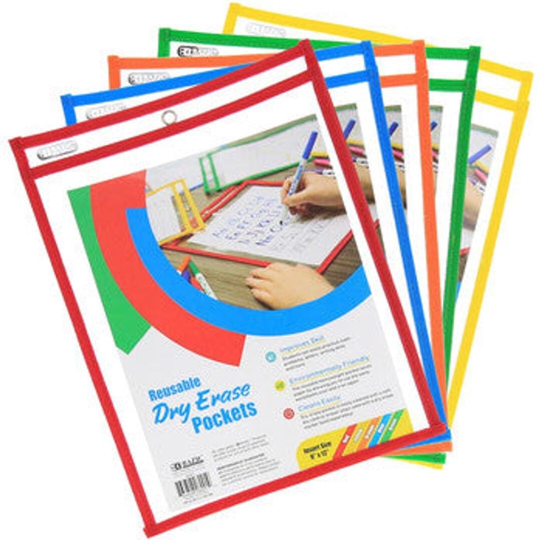 Reusable Dry Erase Pockets