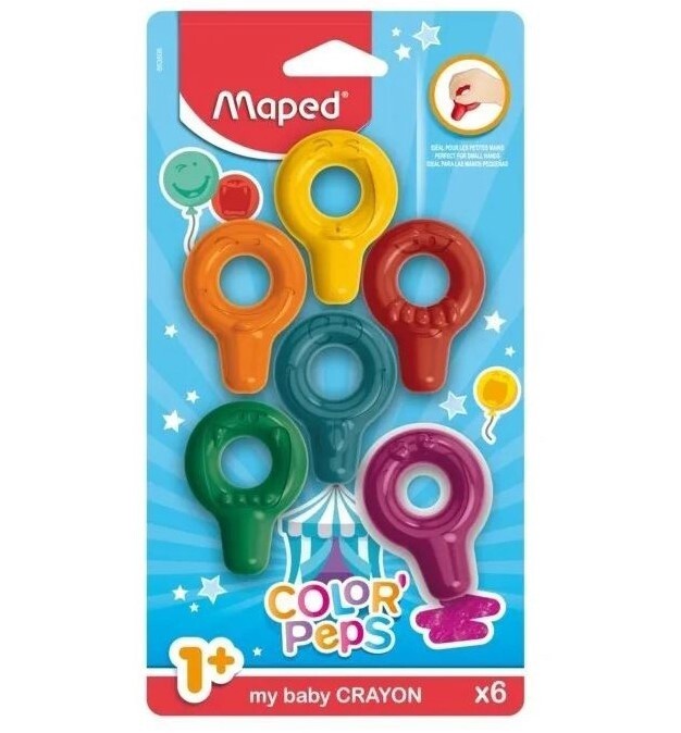 Maped Crayons- Baby 6's