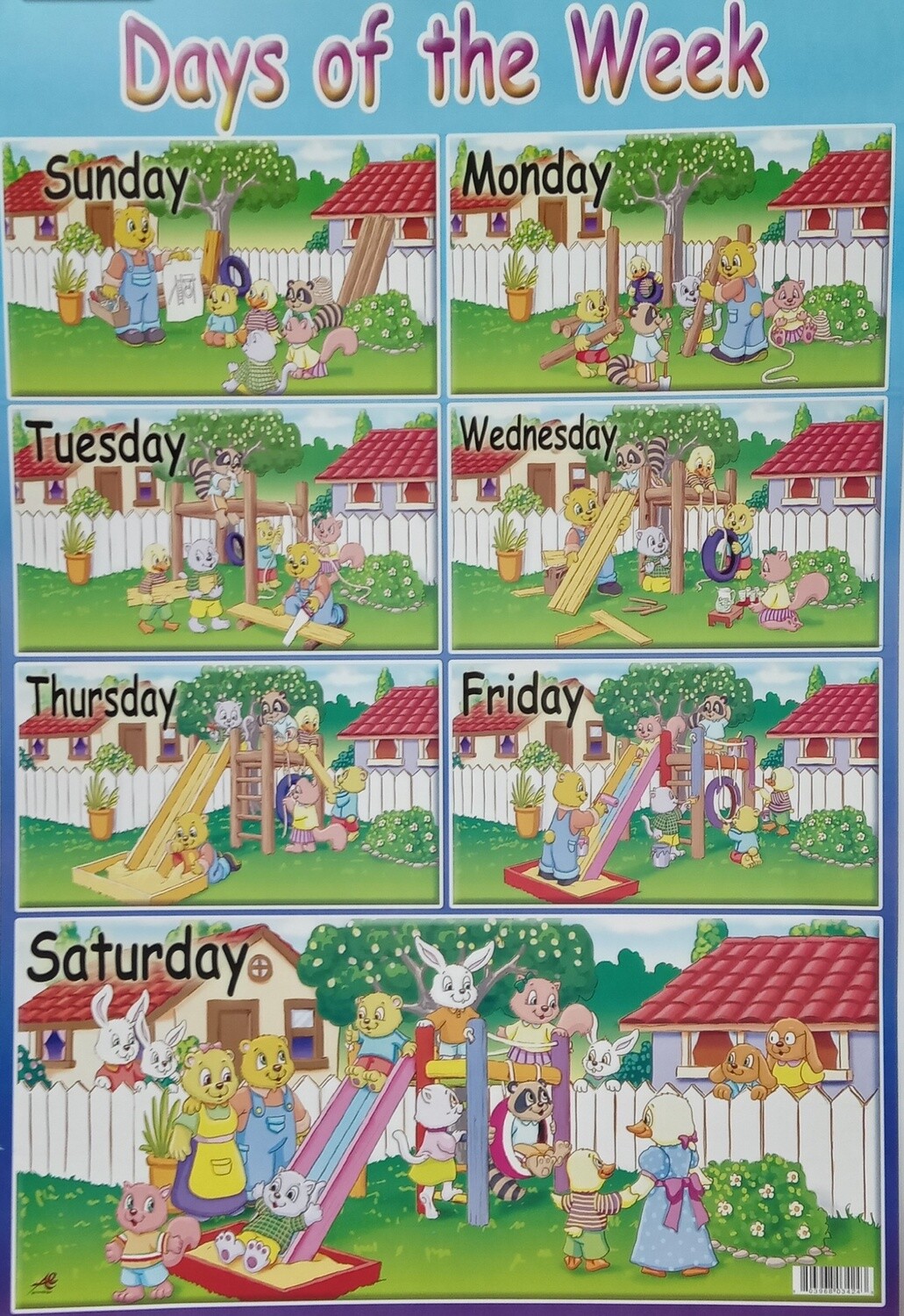 Chart- Days of the Week Chart- Days of the Week