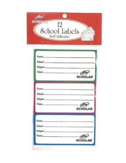 Scholar Labels (12pcs)