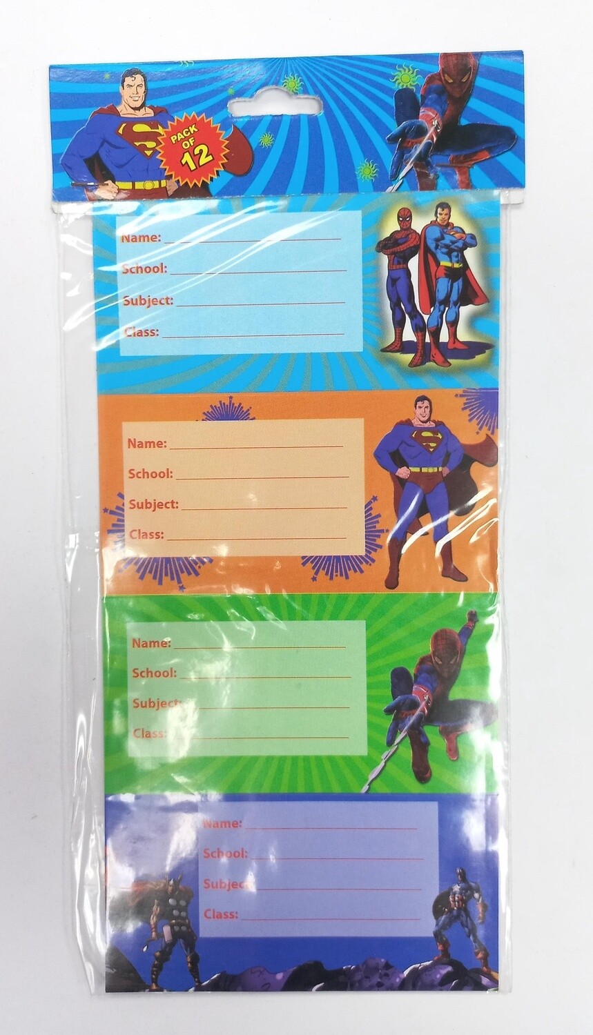 Character Labels 12pcs (Boys) Character Labels 12pcs (Boys)