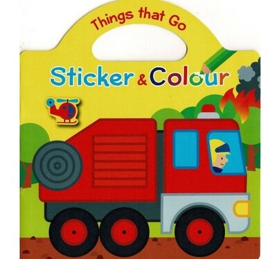 Sticker and Colour- Things that Go Book 3