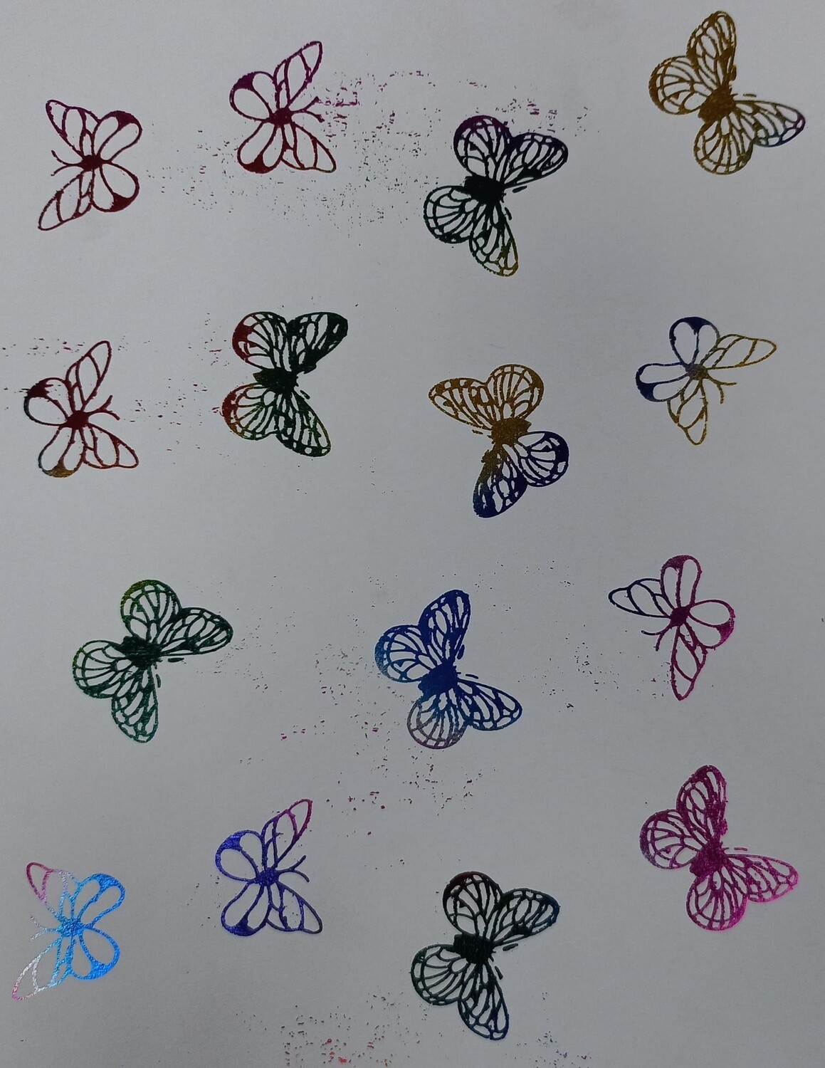 Butterfly Print Board (8.5" X 11")