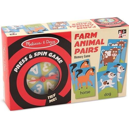 Farm Animal Pairs- Memory Game 3+